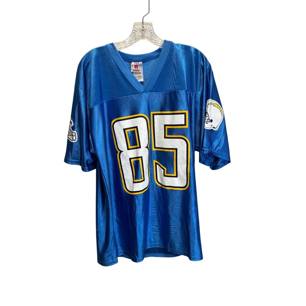 San Diego Chargers Antonio Gates #85 NFL Players Jersey M/M Blue Polyester Footb